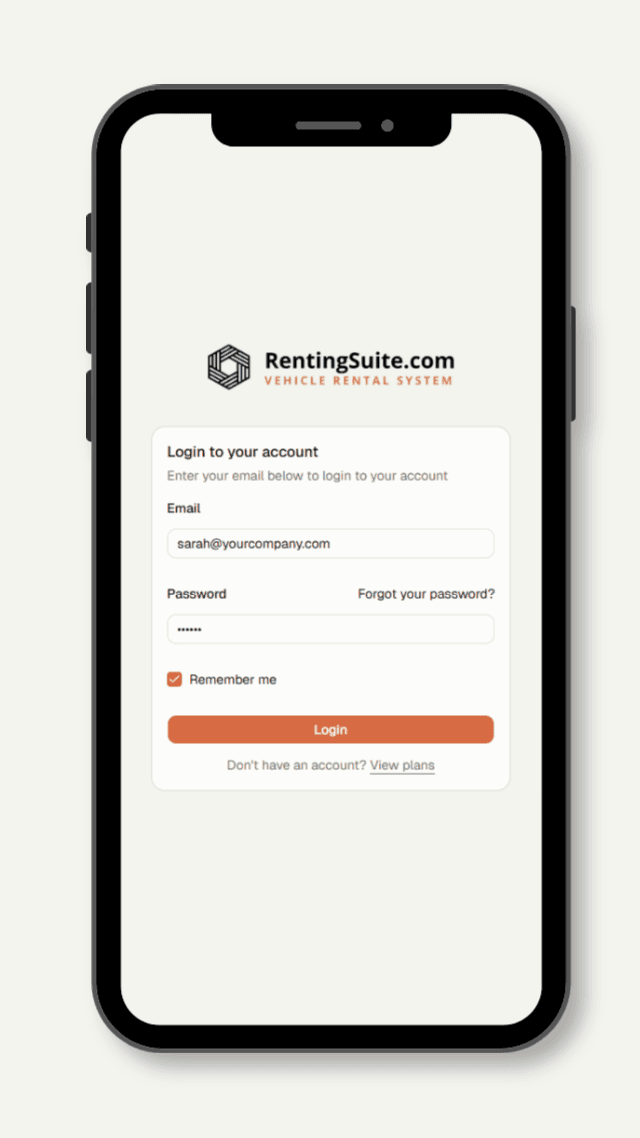 RentingSuite dashboard